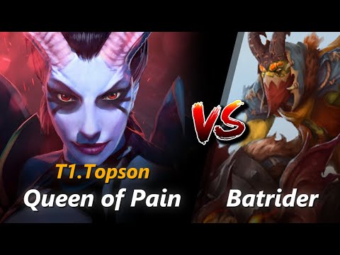 Topson mid Queen of Pain vs Batrider | First 10 minutes