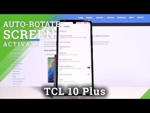 How to Enable Auto Rotate Screen in TLC 10 Plus - Automatic Screen Rotation