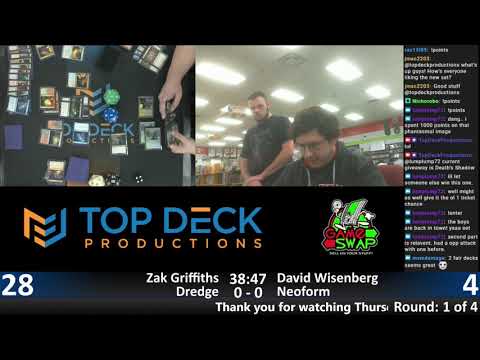 Thursday Night Modern (5/9/19) Zak Griffiths (Elves) vs. David Wisenberg (Neoform Combo)