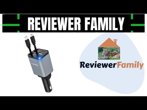 Flexino Retractable Car Charger 4 in 1, Car Charger for iPhone