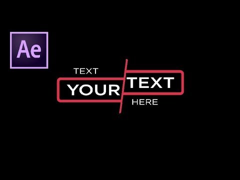 After Effects Tutorial Creative Text Intro