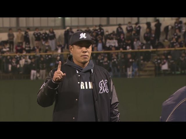 マリーンズ・西野勇士投手ヒーローインタビュー 4月9日 埼玉西武ライオンズ 対 千葉ロッテマリーンズ