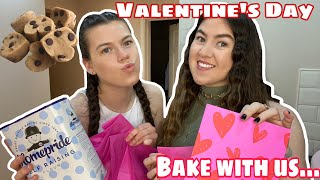 BAKE WITH US *Heart Cookies* For Valentine’s Day ❤️ | Karlee and Ambalee.