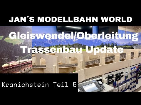 Modellbahn Spur H0/1:87 Kranichstein Teil 5 Gleiswendel/Oberleitung Trassenbau Update