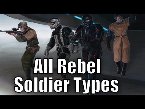 All Rebel Soldier Types and Variants - Star Wars