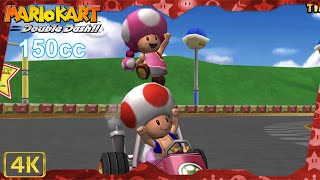 Mario Kart: Double Dash!! for Gamecube ⁴ᴷ Full Playthrough (All Cups 150cc, Toad & Toadette)