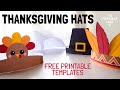 DIY Thanksgiving Hats Pilgrim Hat Bonnet Turkey Hat Indian Crown
