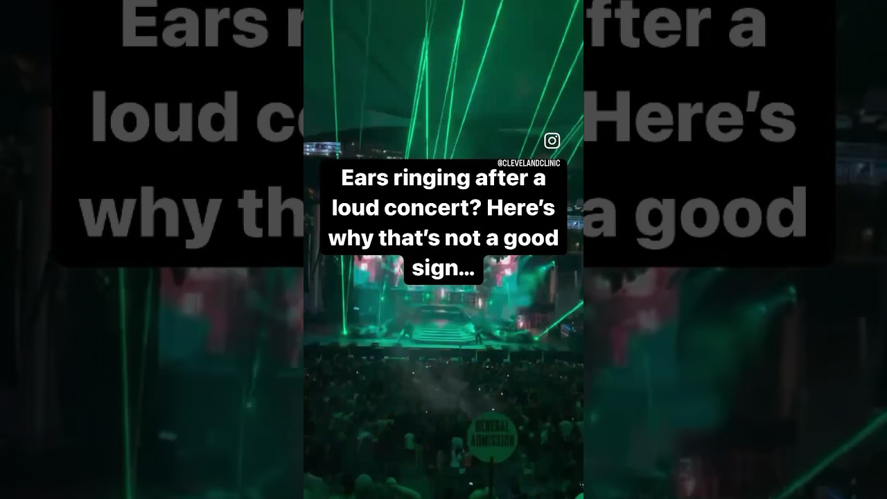Ears ringing after a loud concert?