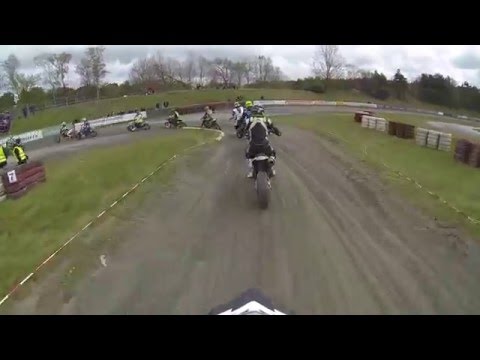 Supermoto Onboard #24 Harsewinkel N2 Lauf 1, April 2016