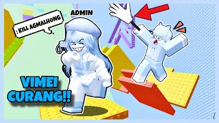 AGMAL NGAMUK!! VIMEI KETAHUAN PAKAI ADMIN DI TOWER ROBLOX?!