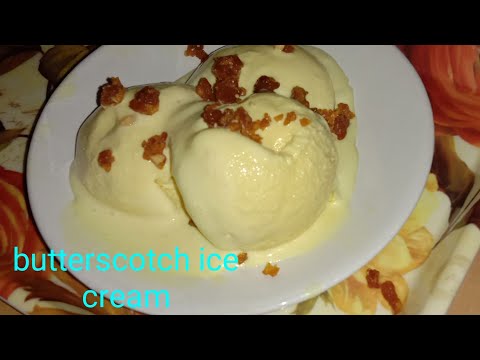 బటర్ స్కాచ్ ఐస్ క్రీమ్ ఇంట్లోనే ఈజీగా ఇలా చేసుకోండి 😋butterscotch ice cream recipe