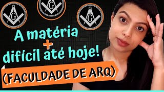 Qual Foi a Matria Mais Difcil do Curso de Arquitetura e Urbanismo?