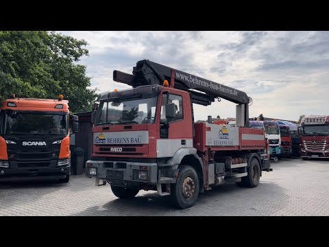 IVECO EuroTrakker 190E30 mit Palfinger PK 22000 ELA Montagekran