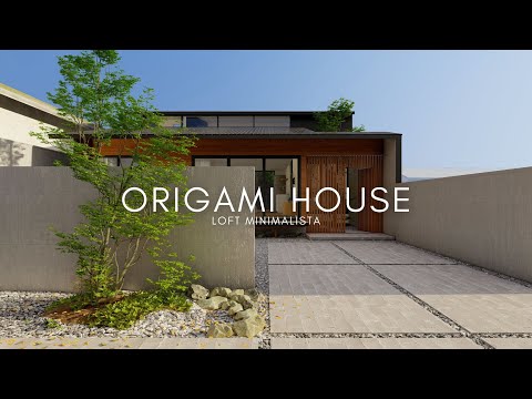 LOFT DE 9,5X9,3 METROS MINIMALISTA - ORIGAMI HOUSE