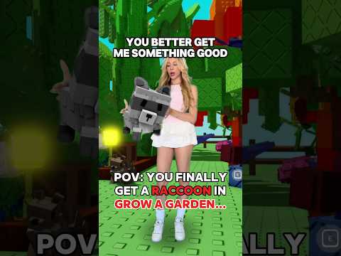 When You FINALLY Get a “RACCOON” in GROW A GARDEN on ROBLOX!