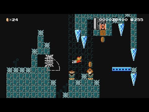 Jump King: Thwomps Fortress by Brakkie - Super Mario Maker 2