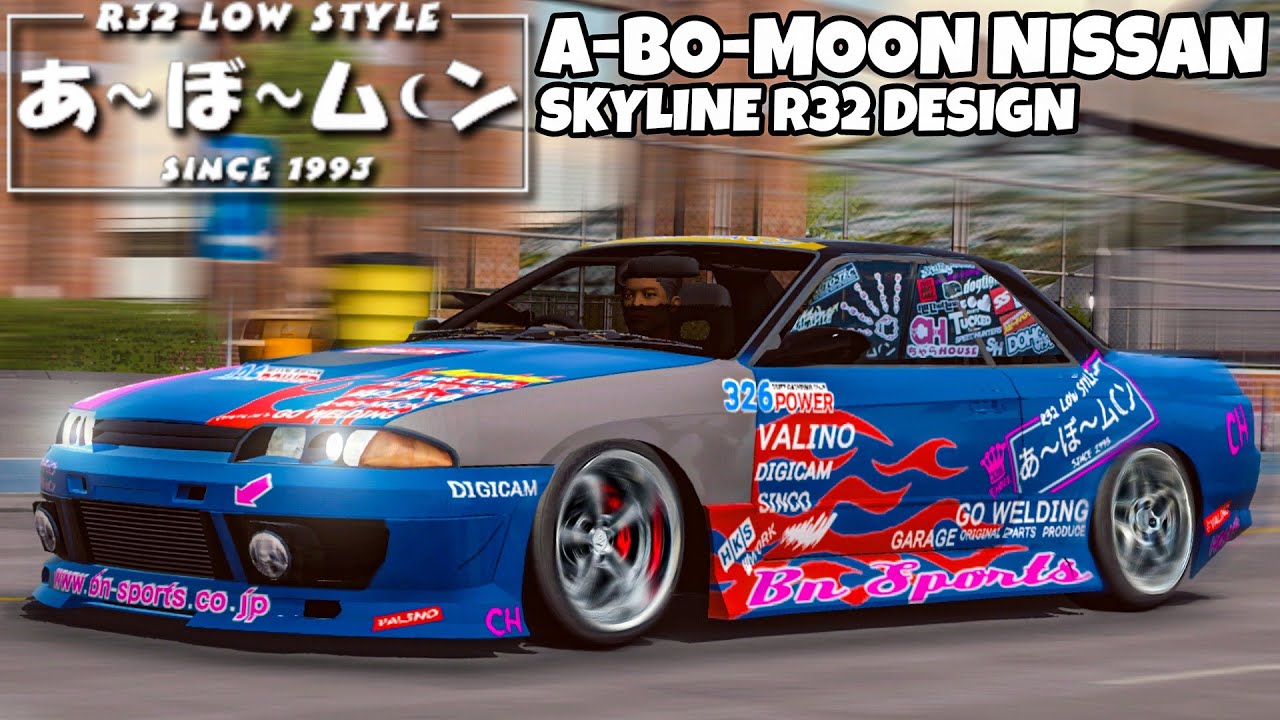 A-BO-MOON Nissan Skyline R32 Design | Car Parking Multiplayer