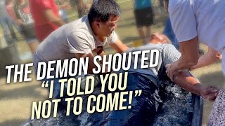 THE DEMONS SHOUTED "I TOLD YOU NOT TO COME!" JUST BEFORE SHE GOT SET FREE IN THE BAPTISM!