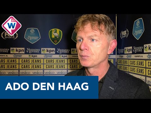 Fons Groenendijk na ADO - Willem II: 'We zitten in een achtbaan' - OMROEP WEST SPORT