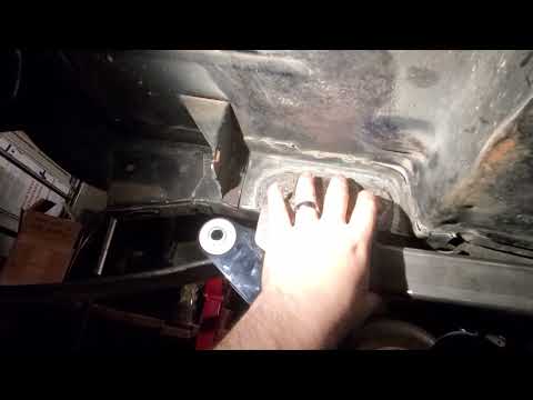 63 Nova leaf spring relocation using Funkhouser Race Car kit and ford 8.8 axle
