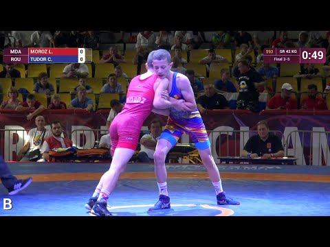 BRONZE GR - 42 kg: C. TUDOR (ROU) df. L. MOROZ (MDA) by VSU1, 9-1