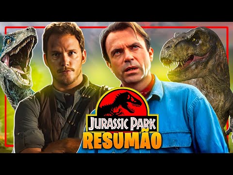 Jurassic Park e World KKKK, TODA A SAGA: A História dos 7 Filmes em 1 Vídeo!