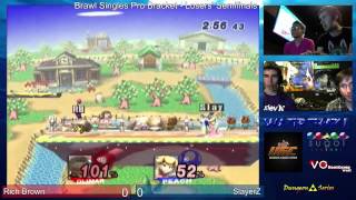 preview picture of video 'Brawl - Water Temple - Singles - LSF - Rich Brown (Olimar) vs SlayerZ (Peach)'
