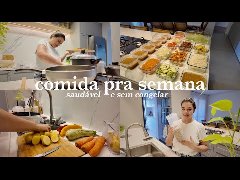 Making healthy food for the whole week without freezing, complete menu!