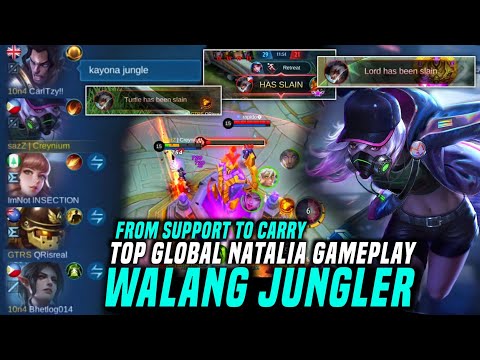 WALANG JUNGLER, KAYA BA MANALO? - Push Build Natalia | Creynium