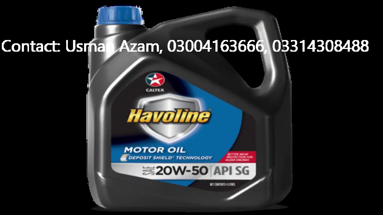 Genuine Engine Oil: Caltex Havoline Motor Oil SAE 20W-50, From Pak Lubricants