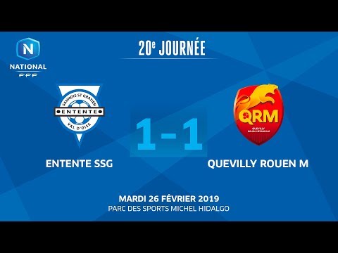 J20 (Reporté) : Entente SSG – Quevilly-Rouen M. (1-1), le résumé I National FFF 2018-2019
