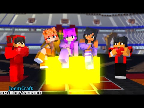 APHMAU & CASH GIRL FRIENDS DANCE CREW | SUPER IDOL DANCE | HERO TONIGHT DANCE - Minecraft Animation