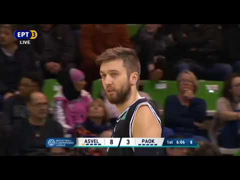 Βιλερμπαν - ΠΑΟΚ 70-56 / ASVEL Villeurbanne-PAOK (4-1-17) Basket Champions League