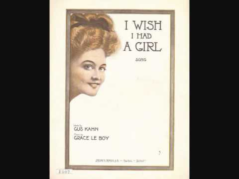 Harry Tally - I Wish I Had A Girl (1909)
