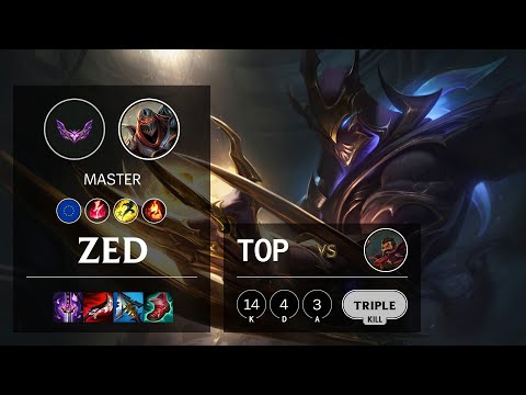 Zed Top vs Graves - EUW Master Patch 12.5