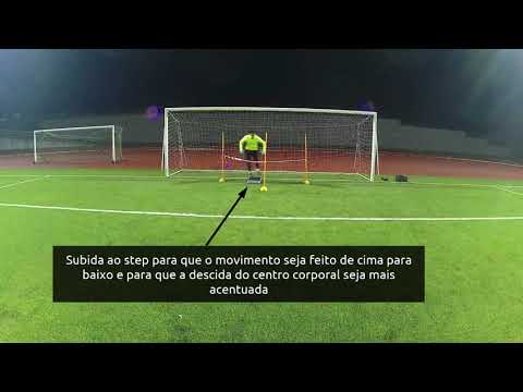 Treino de guarda-redes - defesa lateral baixa 