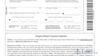 Form D 400 Individual Income Tax Return