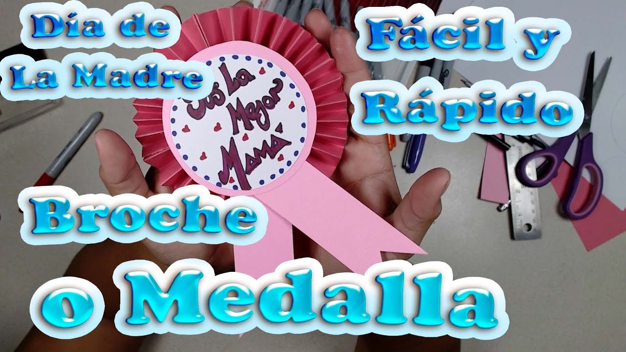 Watch DIY Detalles para regalar el Día de la MADRE Medalla o Broche de Papel Fácil y Rápido MANUALIDADES Now DIY Detalles para regalar el Día de la MADRE Medalla o Broche de Papel Fácil y Rápido MANUALIDADES