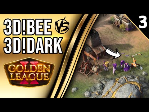 AoE4 Golden League 2 🏆 3D!Bee vs 3D!Dark - G3