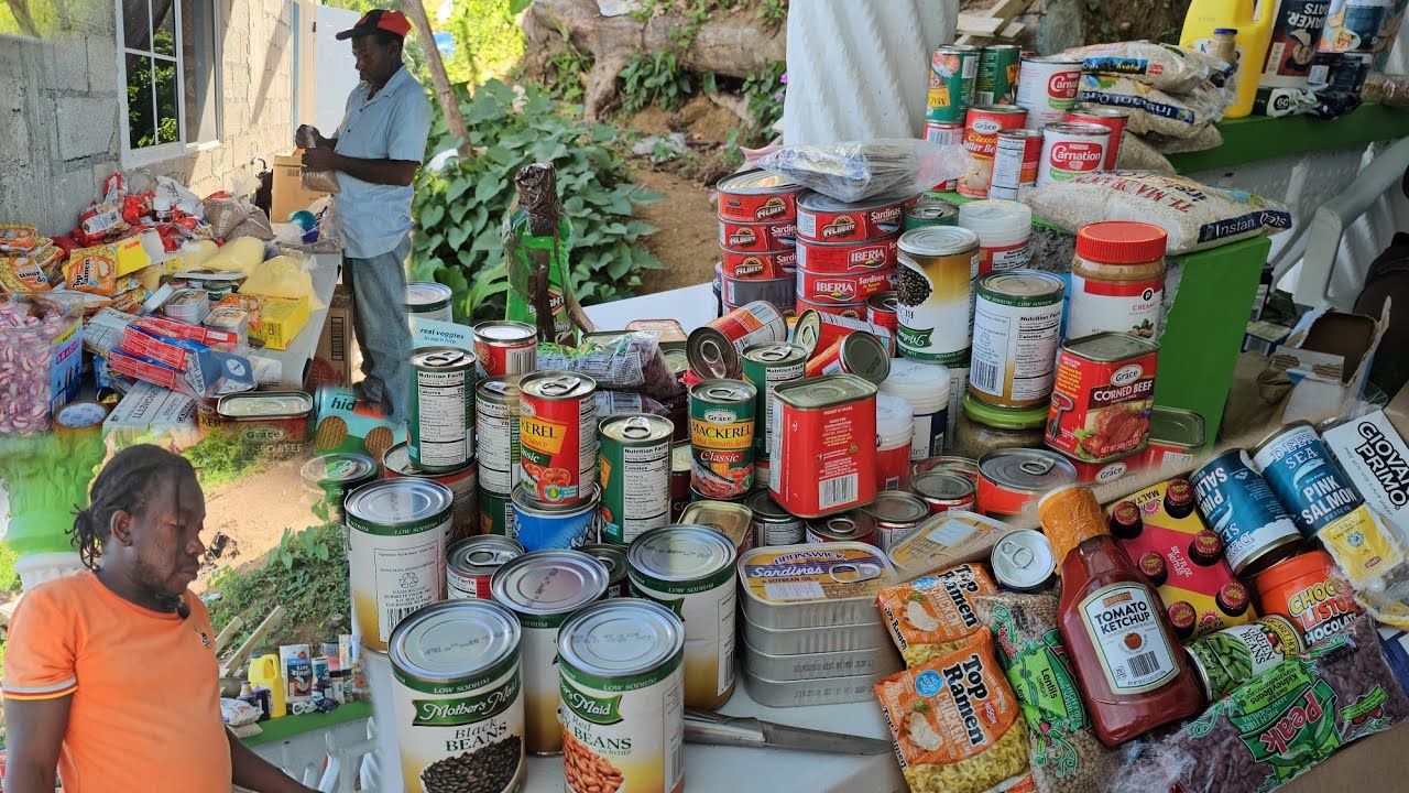 packing out the food item | to start give away