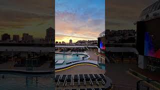 Notte Rosa 💗 Msc World Europa  Genova Italia #notterosa #mscworldeuropa #Genova