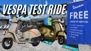 Download lagu Vespa Test ride event. Trying out the Vespa GTV 300 and Vespa GTS Super Sport 300 mp3