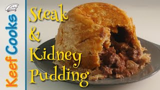 Traditional Steak and Kidney Pudding | British Classic Food