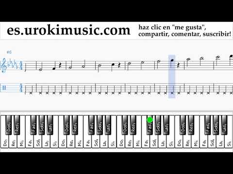 Como Tocar Piano (mano derecha) Ozuna - Dile Que Tu Me Quieres Tablatura Parte#1 ejercicios um-i927