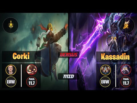 MagiFelix CORKI (Mid) [Lethal Tempo] VS KASSADIN - Challenger EUW Patch 11.7