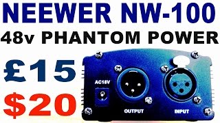 Video thumbnail for Neewer NW-100 Cheap $20 £15 Microphone Phantom Power Supply Test - Rode NT5, Sennheiser, Cascade V57 by David “DEVO” Harry
