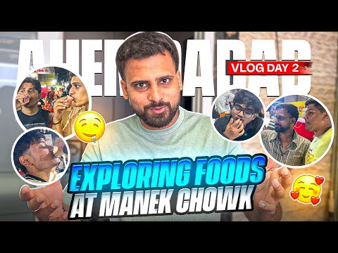AHEMDABAD VLOG | DAY 2 | EXPLORING MANEK CHOWK FOOD | TOTAL GAMING ESPORTS | TG FOZYAJAY