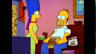 Homer Simpson eating