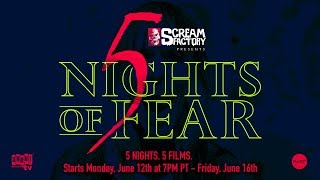 Scream Factory Presents: 5 Nights Of Fear  - Promo