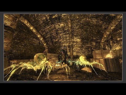 First Skyrim Episode!!! Look At All Those Spiders!!!!
